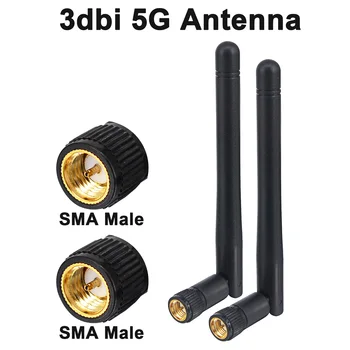 2 шт./лот 5 ГГц 3dBi WiFi Антенна 5g Антенна SMA Штекерный адаптер беспроводной маршрутизатор 11 см