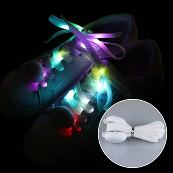 2022 Новый Светодиодный светильник для шнурков, Светящиеся Шнурки для кроссовок, для украшения рождественской домашней вечеринки, Красочная мода