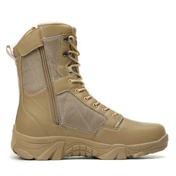 2023 Военные Ботильоны Мужские Уличные Тактические Армейские Ботинки Из Натуральной Кожи Рабочая Безопасная Обувь для Мужчин Hiver Повседневная Походная Обувь