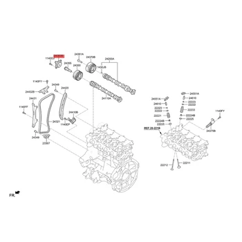 24357-03170 Клапан регулировки распределительного вала с центральным магнитом для Kia K3 Hyundai IX25 IX35 Elantra Fiesta