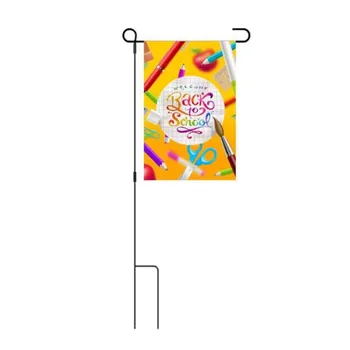45cmx30cm Back to School Garden Баннер Флаг Высокое Качество Украшение для Возвращения Домой Домашний Декор Полиэстер Подвесной Баннер
