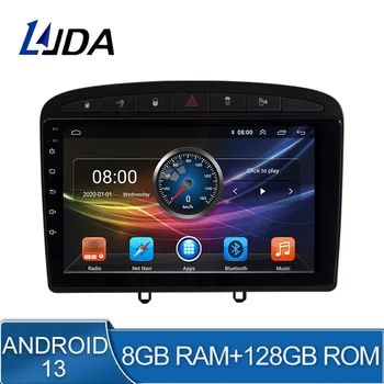 8G + 128G Android 13 для PEUGEOT 308 308S 408 2012 - 2020 2 Автомобильный радиоприемник Din, мультимедийный видеоплеер, навигация, GPS, стерео, без DVD DSP
