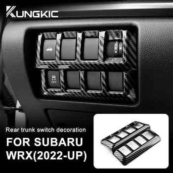 ABS Стиль Углеродного Волокна Для Subaru WRX 2022 2023 Наклейка Автомобильные Аксессуары Задний Переключатель Багажника Декоративная Крышка Отделка LHD
