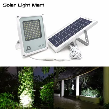 Alpha 600X 100 LED 100-750lm 3 режима питания Наружный прожектор на солнечной энергии Солнечная светодиодная лампа для сада