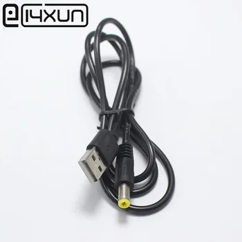 EClyxun 1шт Штекер 5,5*2,1 мм к разъему питания постоянного тока USB 2.0 Типа A Разъем Мобильного Удлинителя Питания 1 метр