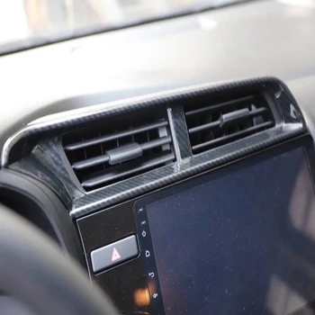 LHD RHD для Honda Fit Jazz GK5 2015-2018 Автомобильная сторона Передняя Центральная Наклейка на вентиляционное отверстие кондиционера Отделка крышки Аксессуары для интерьера