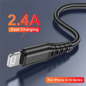 Lovebay USB Кабель Для iPhone 14 13 12 11 Pro Max XR XS 8 7 6s 5s Быстрая Зарядка Данных Зарядное Устройство USB Провод Шнур Быстрый Кабель 1/1.5/2 м