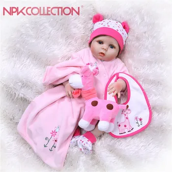 NPK Reborn Baby Dolls Силиконовая Мягкая Детская реалистичная Кукла Для Всего Тела Для Девочек, Детская Мода, Bebes Reborn Dolls, Рождественский подарок, игрушка для ванной