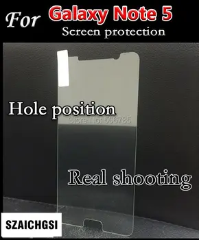 SZAICHGSI оптовая продажа 100шт протектор экрана из закаленного стекла 0.26 мм 9H защитная стеклянная пленка для samsung note5 без коробки