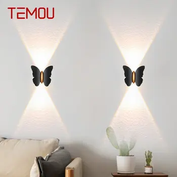 TEMOU Simplicity Butterfly Beside Lights Современные настенные светильники LED IP65 Водонепроницаемые для балкона, гостиной, лестницы