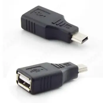 USB 2.0 A К Mini B 5-Контактный Разъем-переходник Mini Type-A B Jack Splitter для ПК Смартфон OTG M20