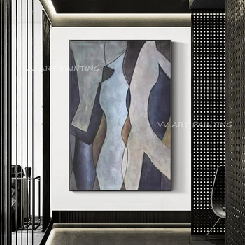 Абстрактная фигура ручной работы портрет пейзаж картина маслом крыльцо проход для гостиной произведение искусства подарок