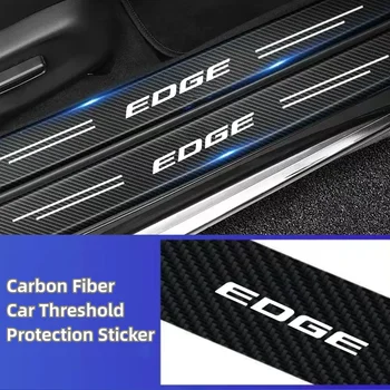 Автомобильная наклейка из углеродного волокна, Защитная лента для автоматической двери, Водонепроницаемая защитная пленка для Ford Edge 2015 2016 2017 2018 2019