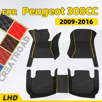Автомобильные коврики на заказ для Peugeot 308CC 2009 2010 2011 2012 2013 2014 2015 2016 автомобильные накладки для ног