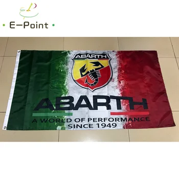 Автомобильный флаг Abarth размером 90*150 см, рождественские украшения для дома и сада