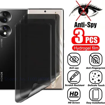 Антишпионская 3ШТ Гидрогелевая пленка для экрана Huawei Honor 70 Pro Plus 50 60 Pro 60 SE Защитная пленка для экрана конфиденциальности Honor Magic 4 Pro