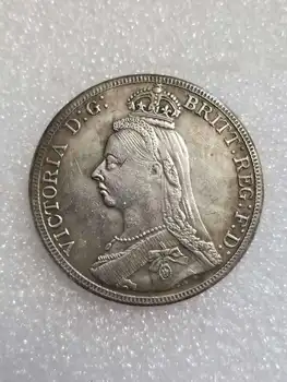 Британский серебряный доллар 1887 года Волшебные монеты Liberty Коллекционные монеты оптом для украшения дома # 1806