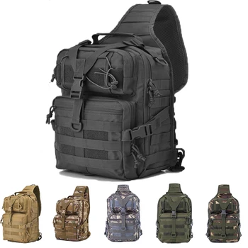 Военный Тактический рюкзак-слинг, армейские штурмовые сумки Molle, мужские водонепроницаемые спортивные сумки на открытом воздухе, Рыбалка, Кемпинг, пеший туризм, рюкзак на одном ремне