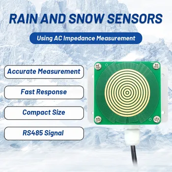 Датчик дождя и снега Передатчик IP65 Выход RS485 0-2V 0-5V 0-10V 4-20mA Обнаружение Погодных условий Индукционный Нагрев Защита От обледенения
