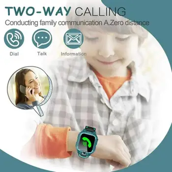 Детские Смарт-Часы SOS Phone Watch Smartwatch Для Детей С 2G Sim-картой Фото Водонепроницаемый IP67 Детский Подарок Для IOS Android