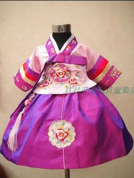 Детское платье принцессы Ханбок, платье для рождественского национального представления