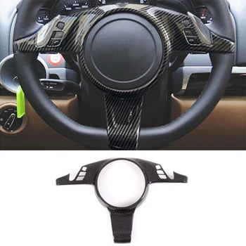 Для Porsche Cayenne 2010-2014 Аксессуары для отделки Рамы Рулевого колеса автомобиля из сухого Углеродного волокна
