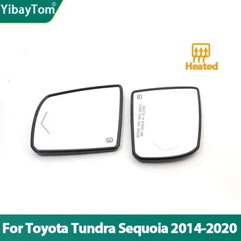 Замена Левого Правого Бокового Зеркального Стекла С подогревом LH RH Объектива для Toyota Tundra 2014-2020, Аксессуары Для Toyota Sequoia 2018-2020