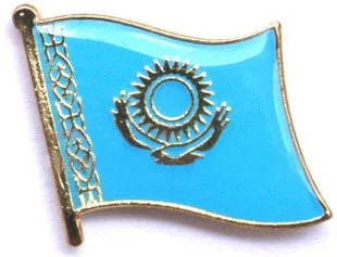 Значок с одним флагом Казахстана