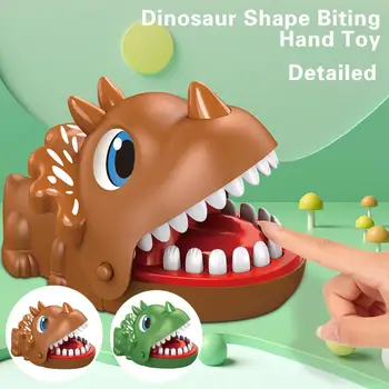 Игрушка для кусания пальцев, мягкая резинка, забавные безопасные интерактивные развлечения, игрушка в форме динозавра из АБС-пластика, игрушка для укуса пальцев, подарок на день рождения