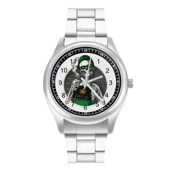Кварцевые часы со скелетом, прочный дизайн мужских наручных часов, стальные наручные часы для путешествий, хит продаж.