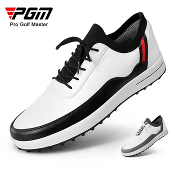 Мужская обувь для гольфа PGM, Нескользящая, водонепроницаемая Мужская спортивная обувь, Дышащие кроссовки XZ184