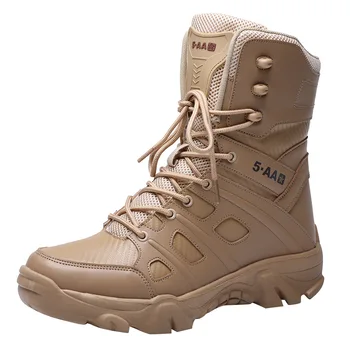 Мужские военные ботинки, тактическая обувь для мужчин, уличные противоскользящие армейские безопасные ботинки, мотоциклетные ботинки, тактические ботинки, бесплатная доставка
