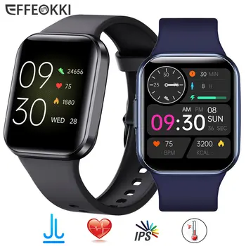 Мультиспортивные смарт-часы с температурой тела, мужские часы с подключением Bluetooth, мужские умные часы для бега для Iphone Android