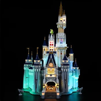 Набор светодиодных светильников для творческой серии Cinderella Princess Castle Model Light Set (классическая версия), совместимый с моделями 16008 и 71040