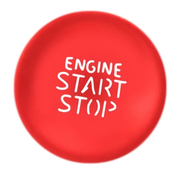 Наклейка с кнопкой остановки двигателя автомобиля, наклейка с одним ключом для отделки кнопок на 2021 2022 год, красный