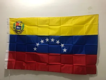 Национальный декоративный баннер с изображением флага Венесуэлы 90x150 см