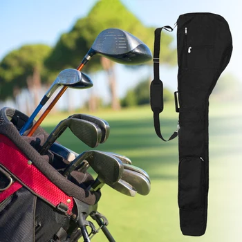 Нейлоновые сумки для гольфа, складная водонепроницаемая защитная сумка для гольфа, устойчивая к царапинам, на молнии, Большая емкость, Прочные спортивные аксессуары