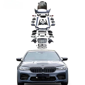 НОВЫЙ Горячий Обвес для BMW 5 Серии G30 G38 Facelift 2021 M5 Автомобильные Бамперы Фары Задние Фонари Крылья Диффузор Капота