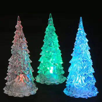 Полезная светодиодная лампа Экологичная светодиодная лампа в форме рождественской елки, энергосберегающий ночник для детской