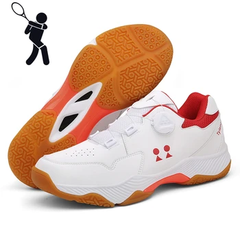 Профессиональная теннисная обувь Унисекс Дышащая теннисная обувь для тренировок Прочная и нескользящая обувь для настольного тенниса Кроссовки для бадминтона Мужские