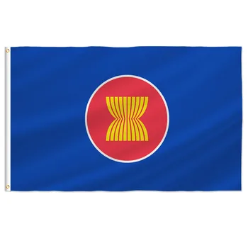 ПТЕРОЗАВР АСЕАН Флаг Ассоциации государств Юго-Восточной Азии, флаги мира АСЕАН, подарки для декора помещений, баннер для украшения улицы