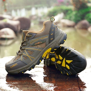 Роскошные дизайнерские ботинки для горного туризма, мужские треккинговые ботинки из натуральной кожи, устойчивые к ходьбе, Обувь для скалолазания, Размер 38-46