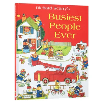 Самые занятые люди на свете, Ричард Скарри, Детские книги в возрасте 3 4 5 6 лет, английские книжки с картинками, 9780007546367