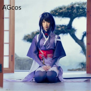 Скидки В наличии Genshin Impact Raiden Shogun Kimono Косплей костюм Женщины-Вельзевула Рождественские платья для косплея