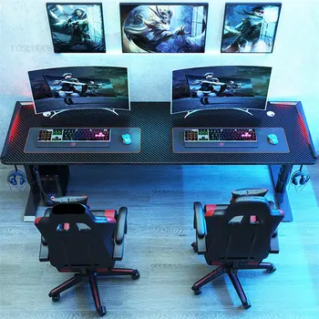 Современный Простой Настольный Компьютерный стол, Поднимающийся игровой стол, письменный стол в спальне, Интернет-кафе, Двойной игровой стол, Компьютерный стол