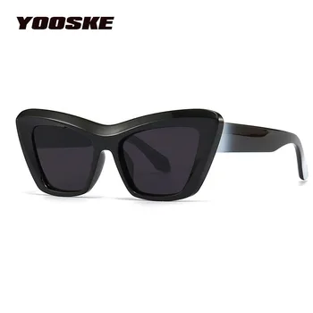 Тенденция YOOSKE негабаритных толстая рамка солнцезащитные очки Женщины мужчины UV400 квадратные солнцезащитные очки женские винтажные оттенки улице избили очки