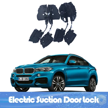 Умный автоматический электрический дверной замок на присоске для BMW X6 F16 2015-ТЕПЕРЬ автоматическая дверь с мягким закрыванием Super Silence Car Автомобильная дверь