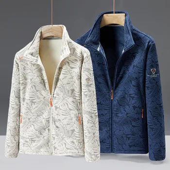 Флисовая куртка, женская осенне-зимняя флисовая толстовка, куртка из кораллового флиса, модель для пары, утолщенная теплая куртка Softshell, мужская