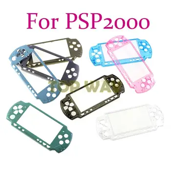 Цветная оболочка из 1 шт., корпус, передняя лицевая панель, чехол для консоли PSP 2000, консоль PSP2000 с логотипом, сменный чехол