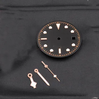 Циферблат часов 30,5 мм + 3 стрелки из розового золота Для ETA 2824 2836, Аксессуары для ремонта часового механизма, запасные части